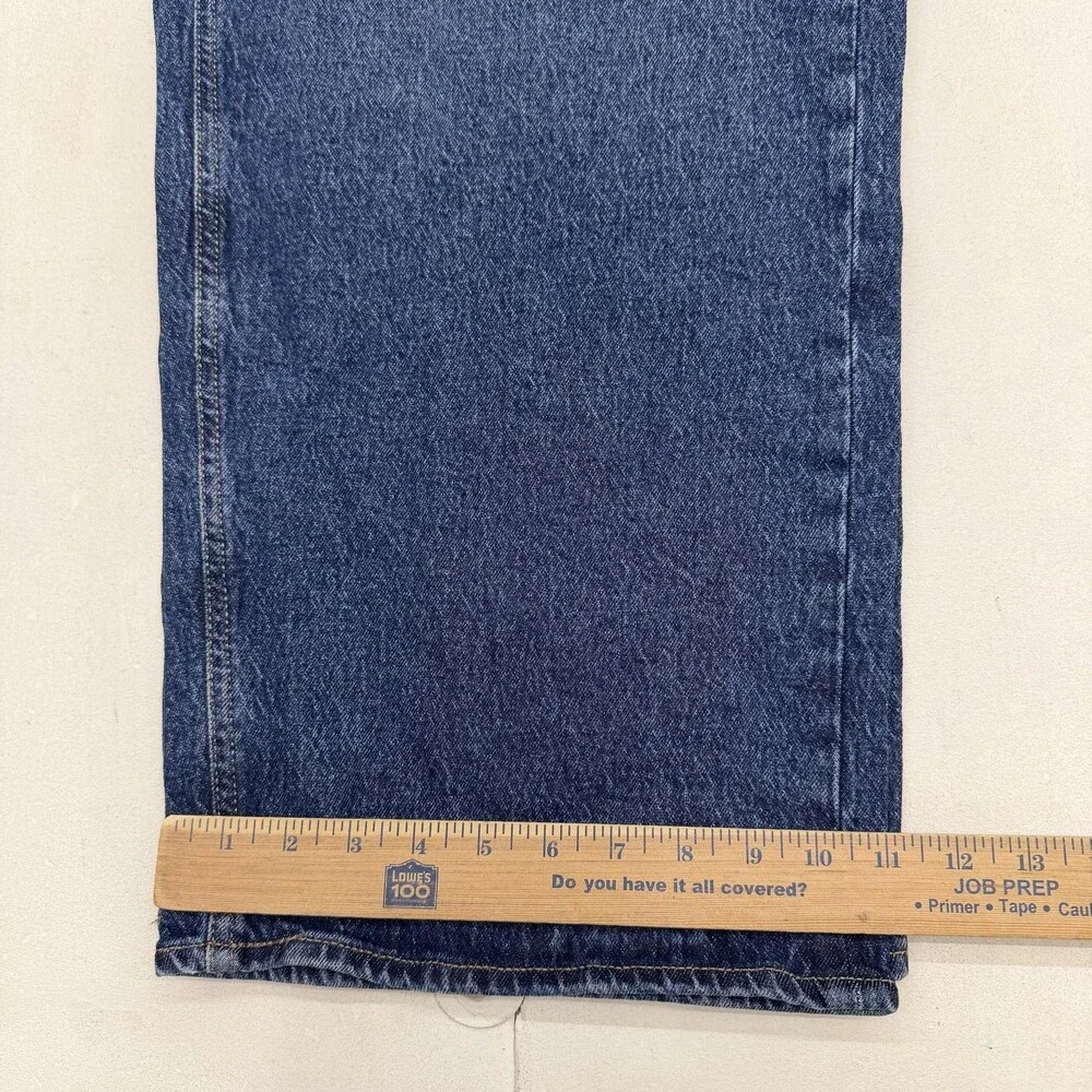 Old Navy The Slouchy Wide Leg Jeans Womens 16 Blue Medium Wash High Rise Denim